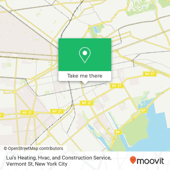 Lui's Heating, Hvac, and Construction Service, Vermont St map