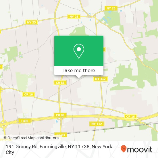 191 Granny Rd, Farmingville, NY 11738 map