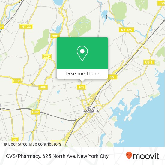 CVS/Pharmacy, 625 North Ave map