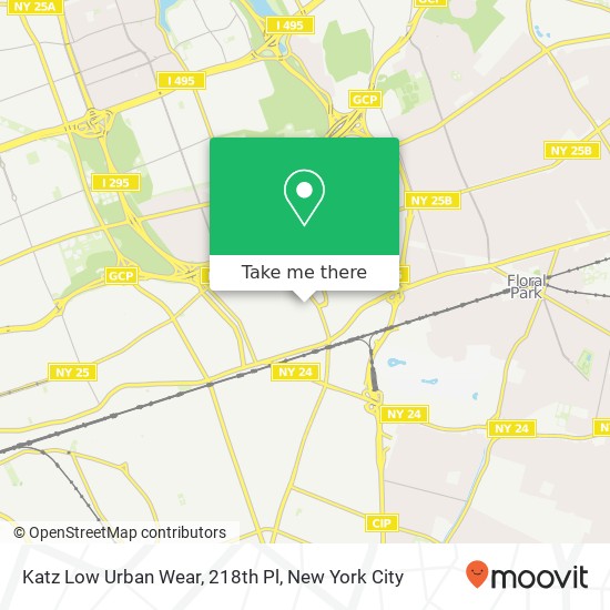 Mapa de Katz Low Urban Wear, 218th Pl