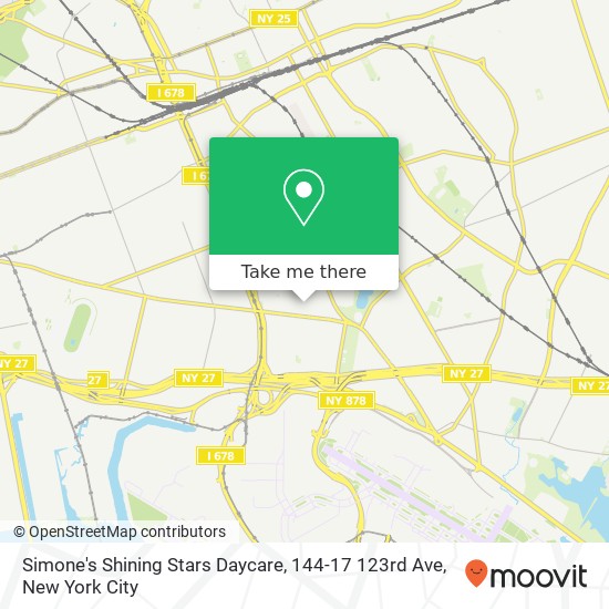 Mapa de Simone's Shining Stars Daycare, 144-17 123rd Ave