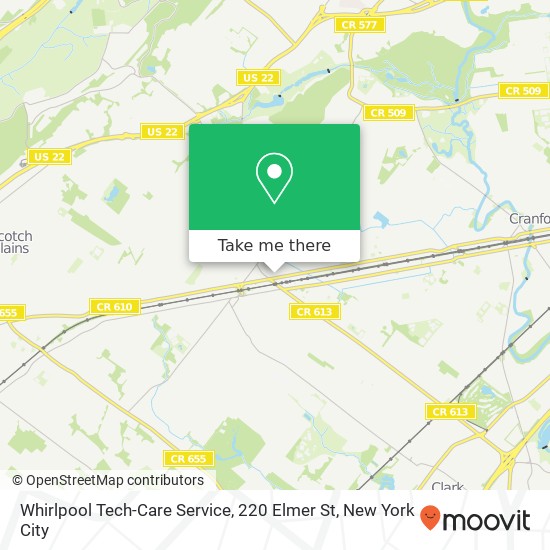 Mapa de Whirlpool Tech-Care Service, 220 Elmer St