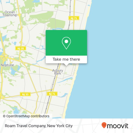 Roam Travel Company map