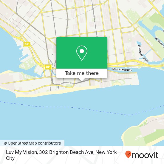 Mapa de Luv My Vision, 302 Brighton Beach Ave