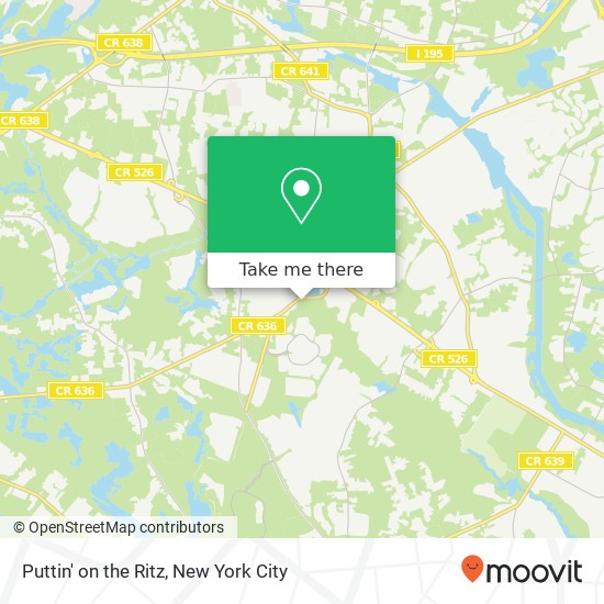 Puttin' on the Ritz, Bennetts Mills Rd map