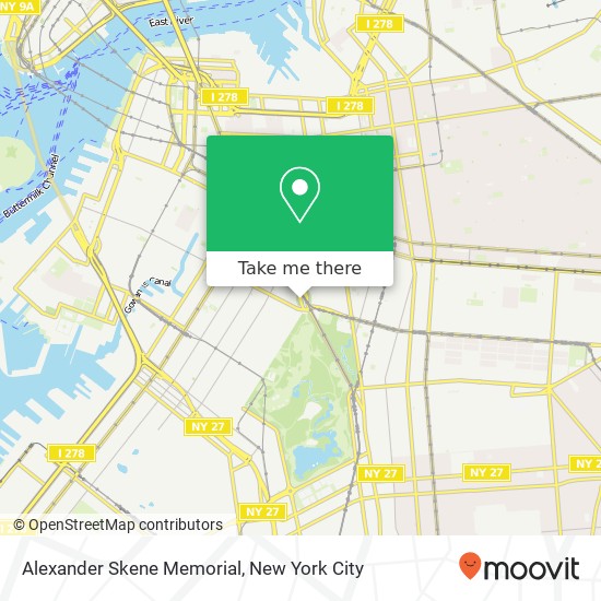 Mapa de Alexander Skene Memorial