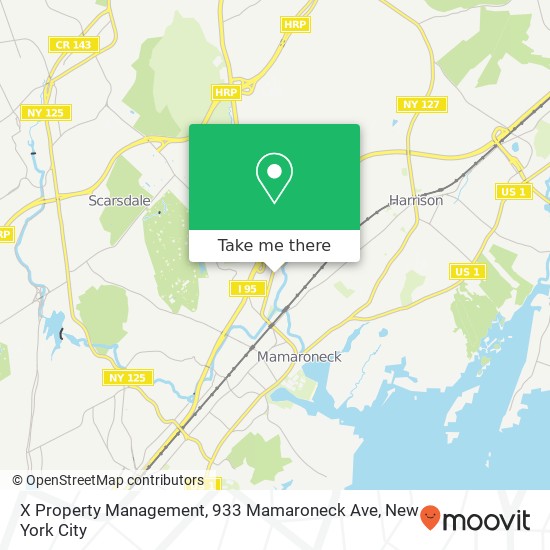 Mapa de X Property Management, 933 Mamaroneck Ave