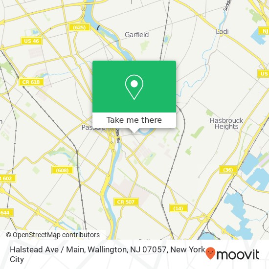 Mapa de Halstead Ave / Main, Wallington, NJ 07057