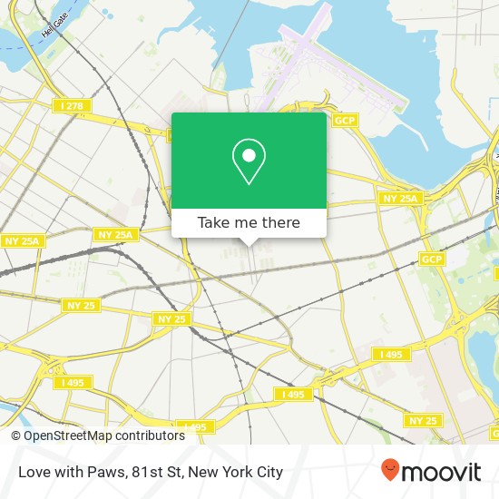 Mapa de Love with Paws, 81st St