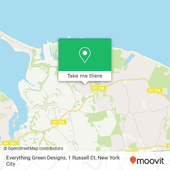 Mapa de Everything Green Designs, 1 Russell Ct