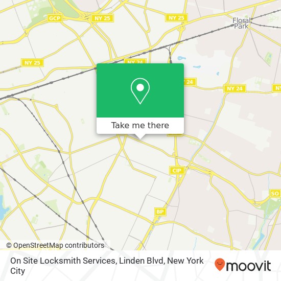 Mapa de On Site Locksmith Services, Linden Blvd