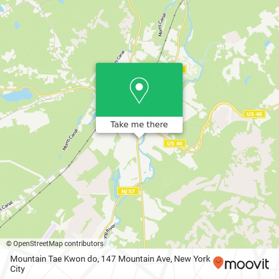 Mapa de Mountain Tae Kwon do, 147 Mountain Ave