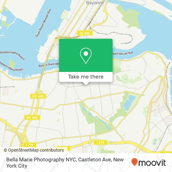 Mapa de Bella Marie Photography NYC, Castleton Ave