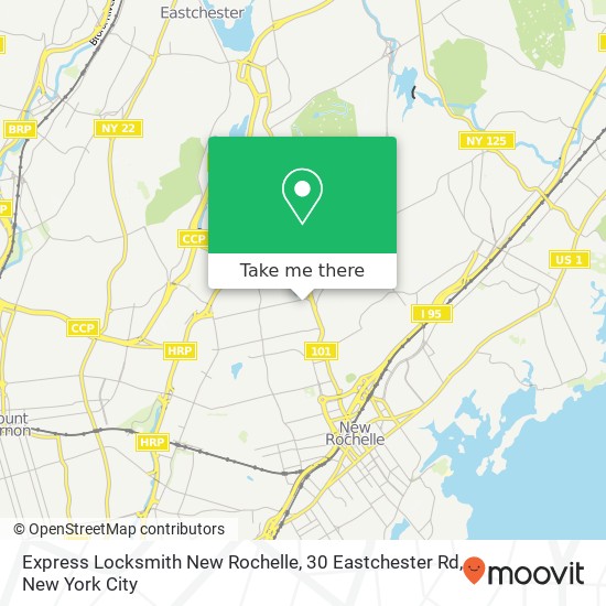 Express Locksmith New Rochelle, 30 Eastchester Rd map