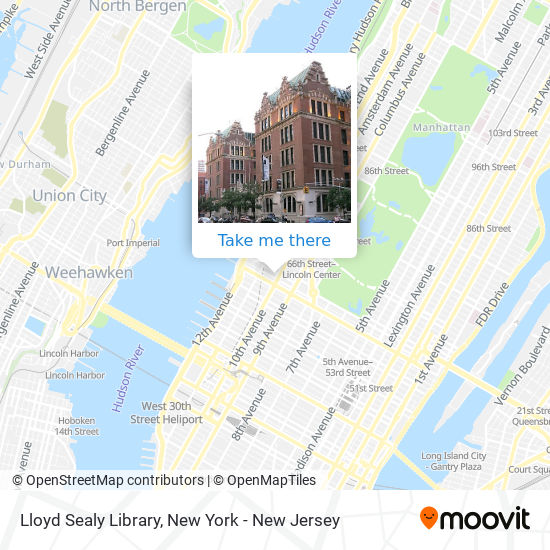 Lloyd Sealy Library map