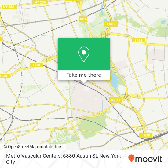 Metro Vascular Centers, 6880 Austin St map