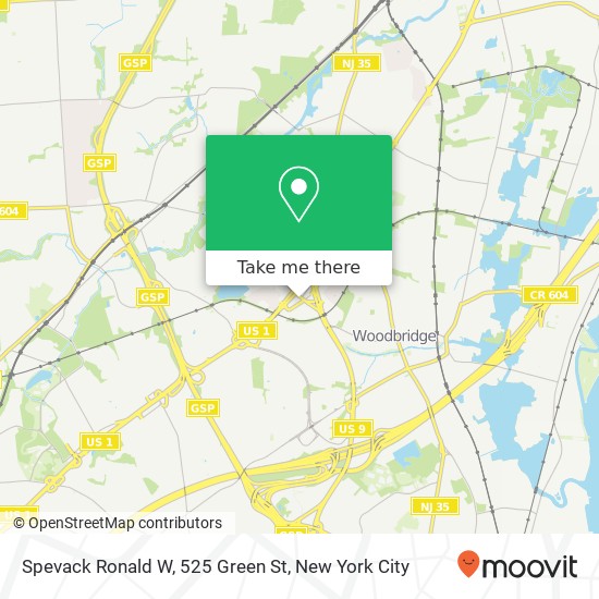 Spevack Ronald W, 525 Green St map
