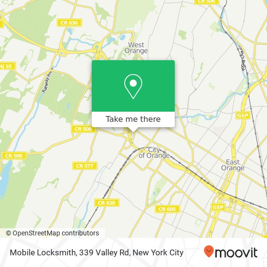 Mapa de Mobile Locksmith, 339 Valley Rd