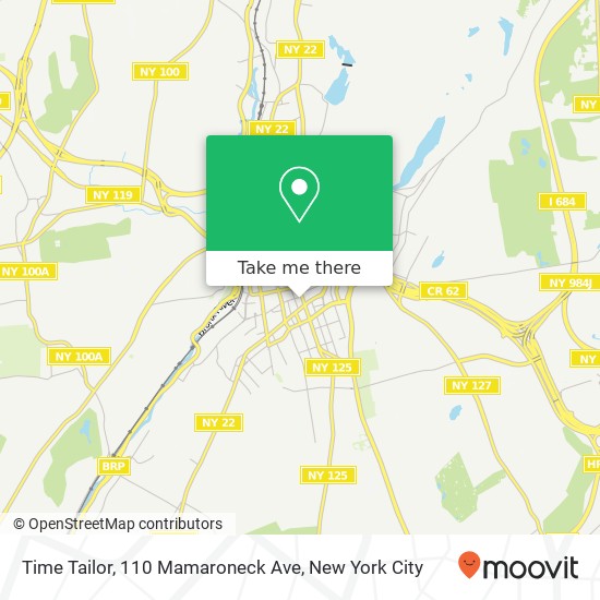 Mapa de Time Tailor, 110 Mamaroneck Ave