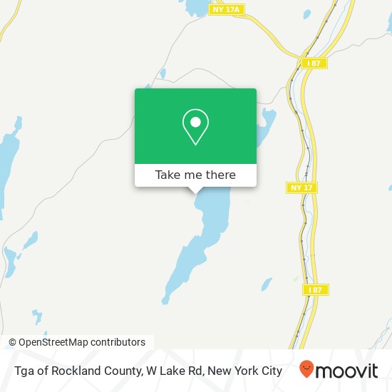 Tga of Rockland County, W Lake Rd map