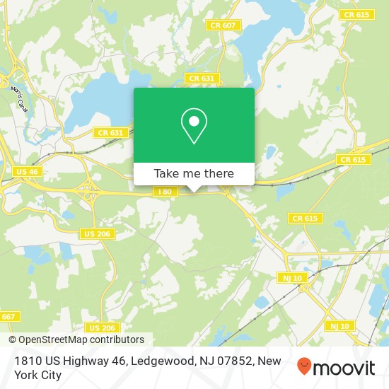 1810 US Highway 46, Ledgewood, NJ 07852 map