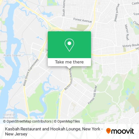 Mapa de Kasbah Restaurant and Hookah Lounge
