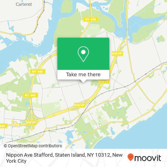 Mapa de Nippon Ave Stafford, Staten Island, NY 10312