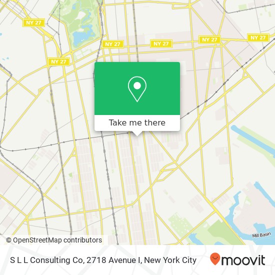 S L L Consulting Co, 2718 Avenue I map