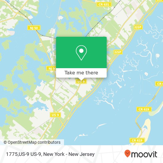 Mapa de 1775,US-9 US-9, Ocean View, NJ 08230