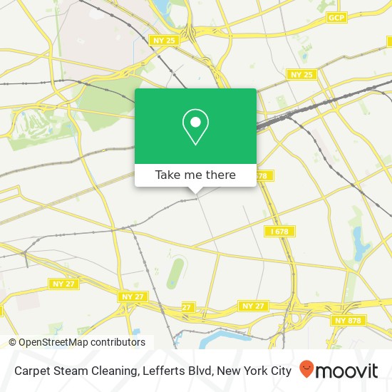 Carpet Steam Cleaning, Lefferts Blvd map