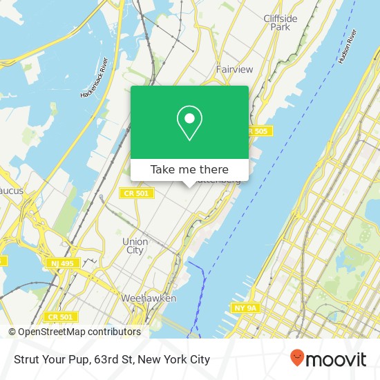 Strut Your Pup, 63rd St map