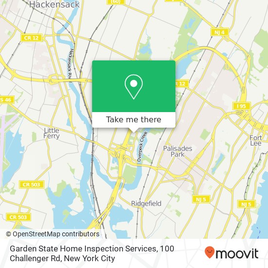 Mapa de Garden State Home Inspection Services, 100 Challenger Rd