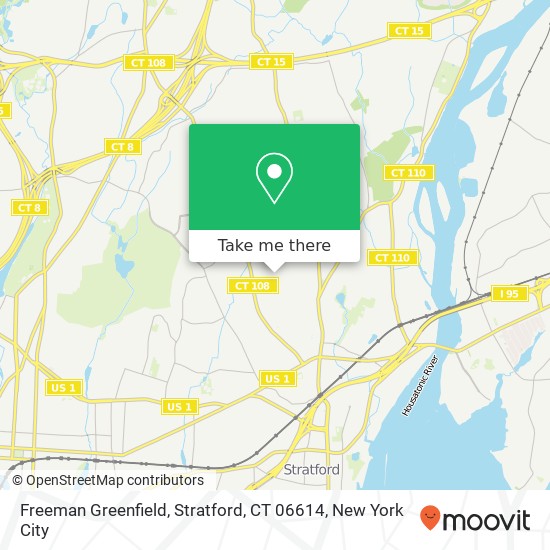 Mapa de Freeman Greenfield, Stratford, CT 06614