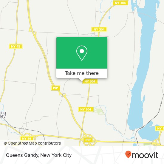 Mapa de Queens Gandy, New City, NY 10956