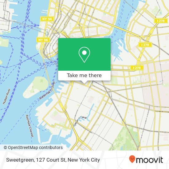 Sweetgreen, 127 Court St map