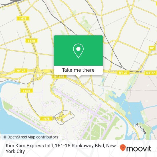 Kim Kam Express Int'l, 161-15 Rockaway Blvd map