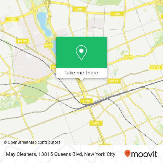 May Cleaners, 13815 Queens Blvd map