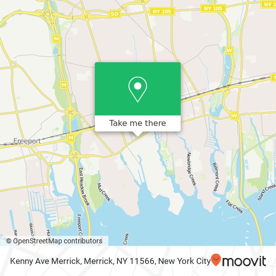 Kenny Ave Merrick, Merrick, NY 11566 map