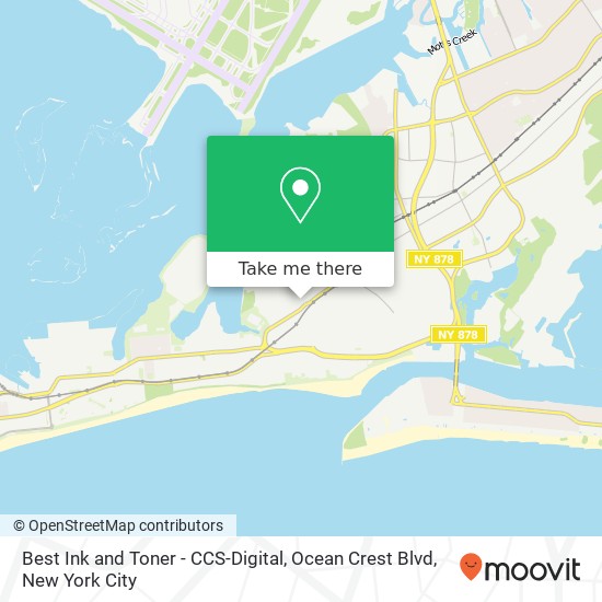 Mapa de Best Ink and Toner - CCS-Digital, Ocean Crest Blvd