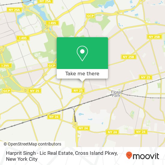 Mapa de Harprit Singh - Lic Real Estate, Cross Island Pkwy