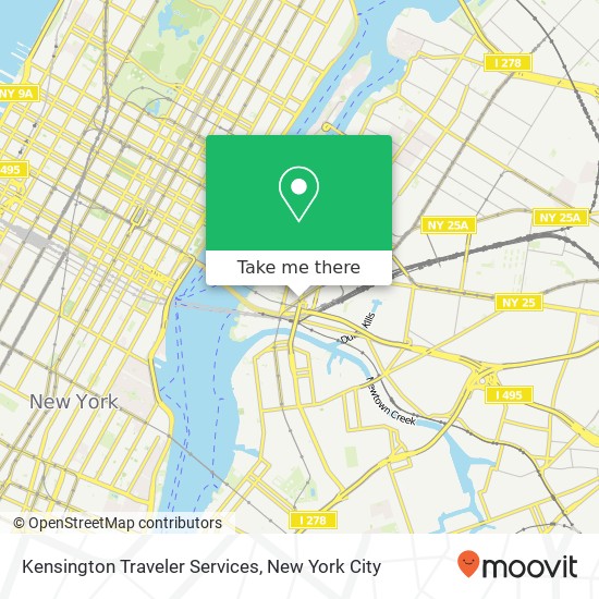 Mapa de Kensington Traveler Services