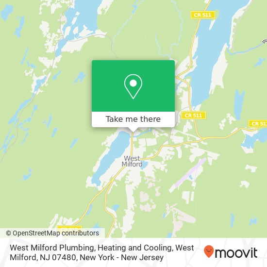 Mapa de West Milford Plumbing, Heating and Cooling, West Milford, NJ 07480