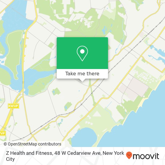 Mapa de Z Health and Fitness, 48 W Cedarview Ave