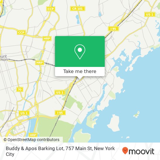 Mapa de Buddy & Apos Barking Lot, 757 Main St