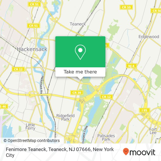 Fenimore Teaneck, Teaneck, NJ 07666 map