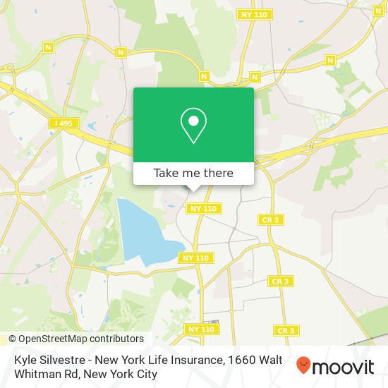 Kyle Silvestre - New York Life Insurance, 1660 Walt Whitman Rd map