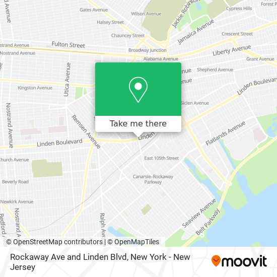 Mapa de Rockaway Ave and Linden Blvd
