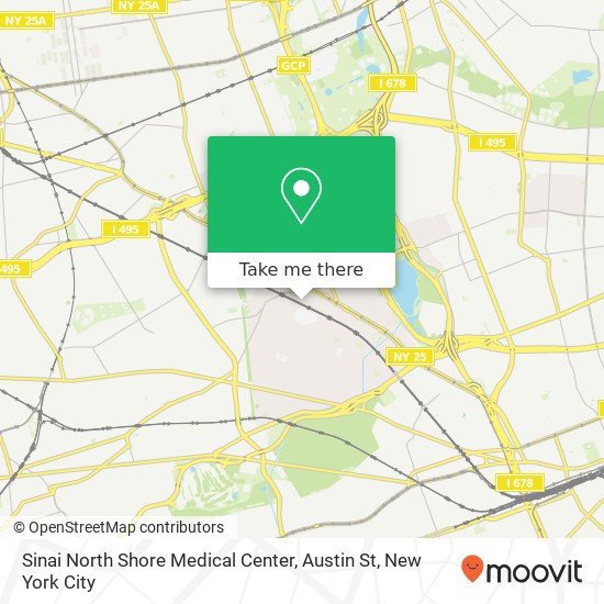 Mapa de Sinai North Shore Medical Center, Austin St