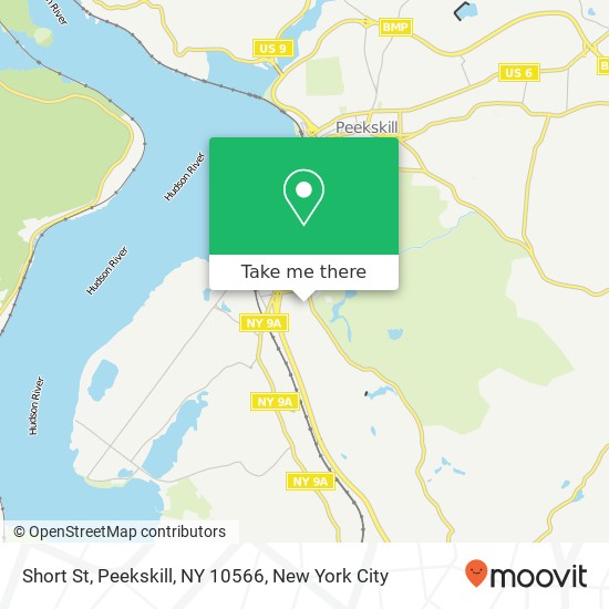 Mapa de Short St, Peekskill, NY 10566