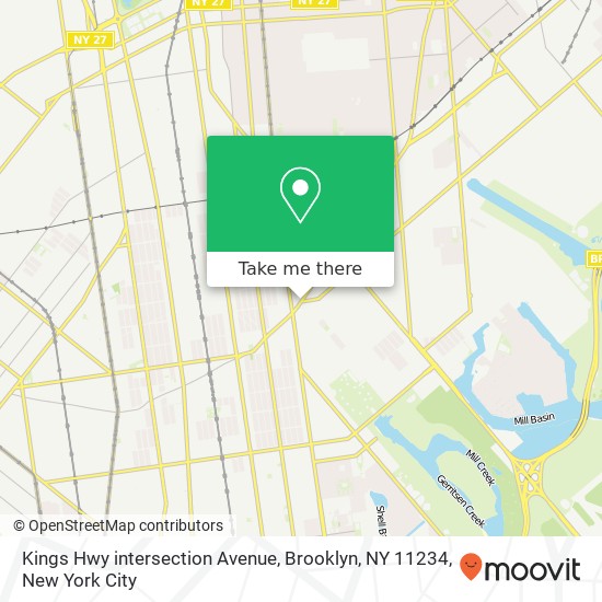 Kings Hwy intersection Avenue, Brooklyn, NY 11234 map